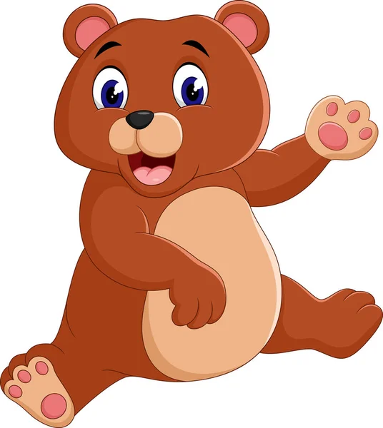 Illustration of Cute bear cartoon — Stock Vector