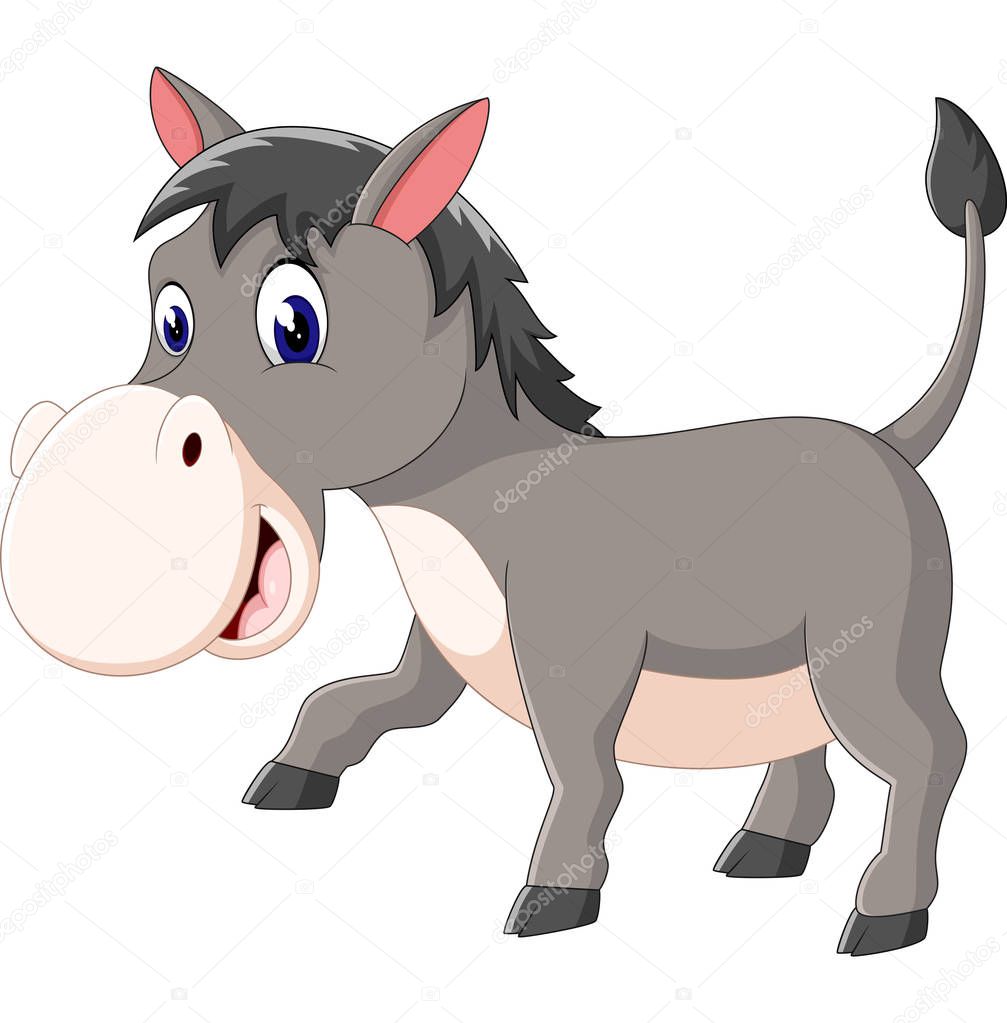 Bucking Donkey Cartoon