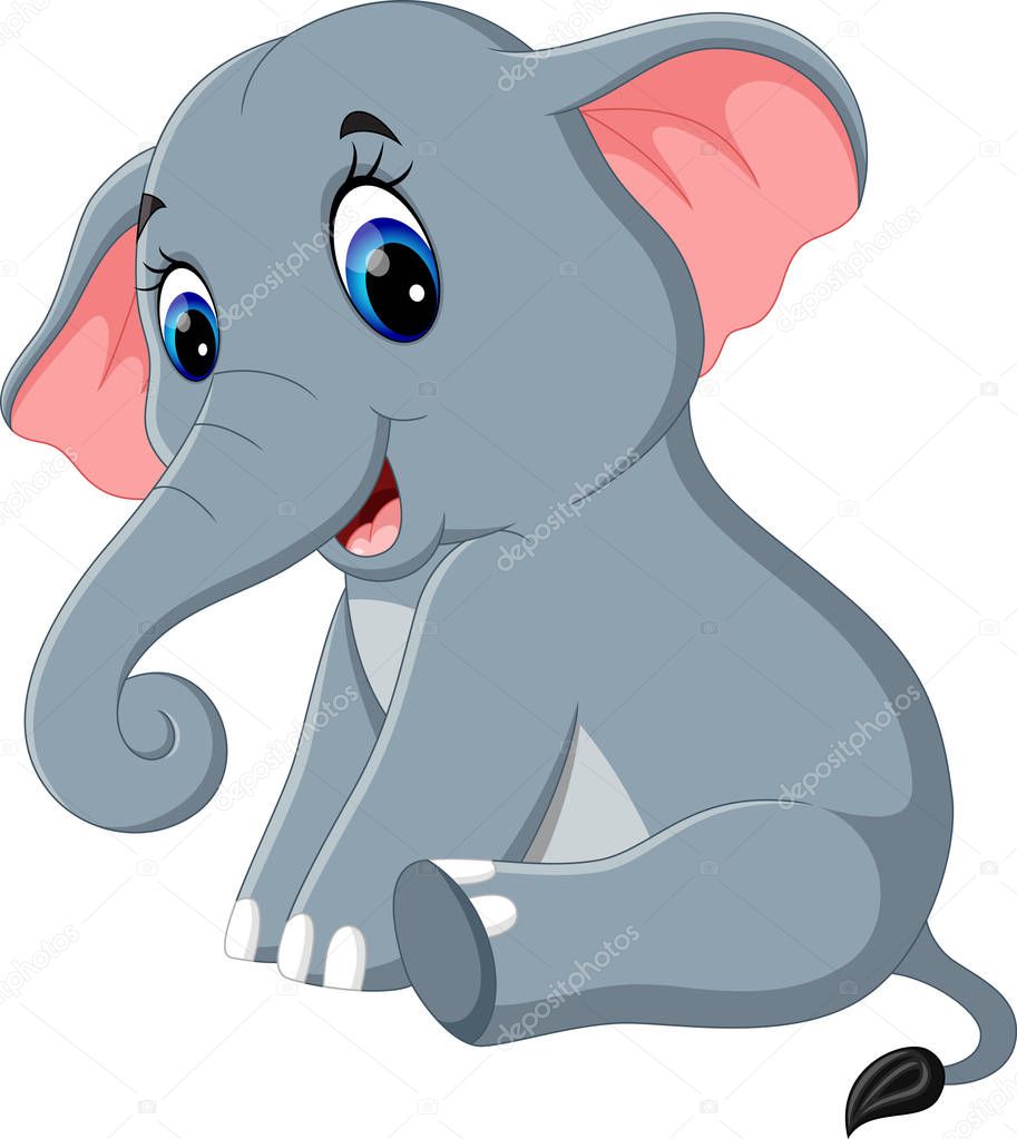 すべての動物の画像 ロイヤリティフリーゾウ かわいい イラスト