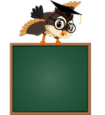 blackboard baykuş öğretmen çizimi