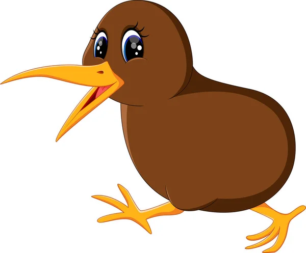 Illustration eines Kiwi-Vogels aus nächster Nähe — Stockvektor