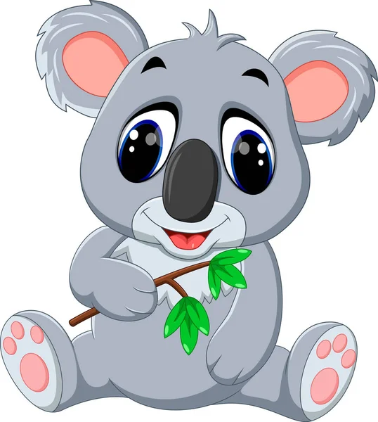 Lindo koala dibujos animados — Archivo Imágenes Vectoriales