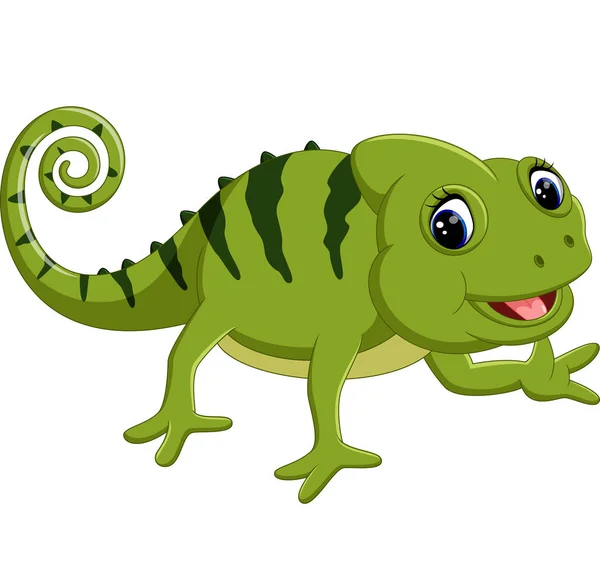 Cartoon cute Chameleon — Stock Vector