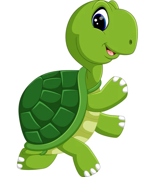 Милий черепаха мультфільм — стоковий вектор