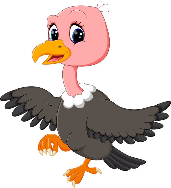 Ilustrație de desene animate Vulture — Vector de stoc