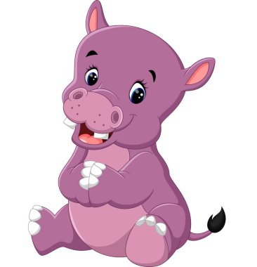 Çizgi film şirin bebek hippo
