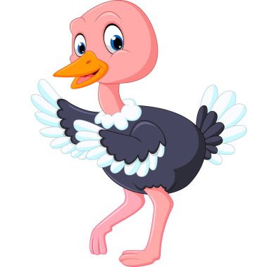 şirin devekuşu karikatür