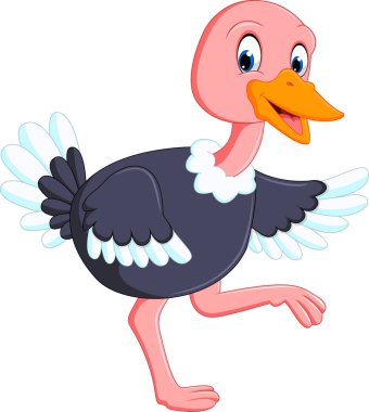 şirin devekuşu karikatür