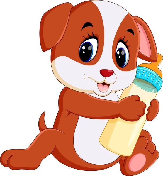 Illustration of cute dog cartoon — Stock Vector