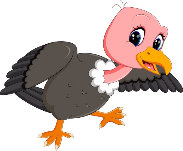 Illustration of Vulture cartoon — Stock Vector