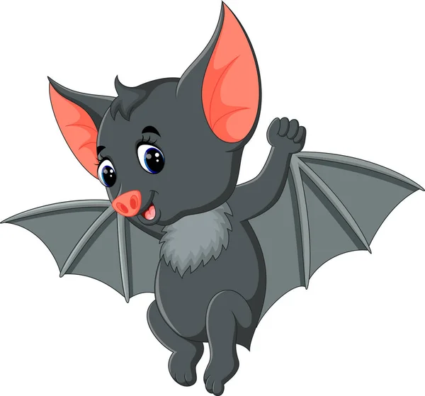 Bat karikatúra integet — Stock Vector