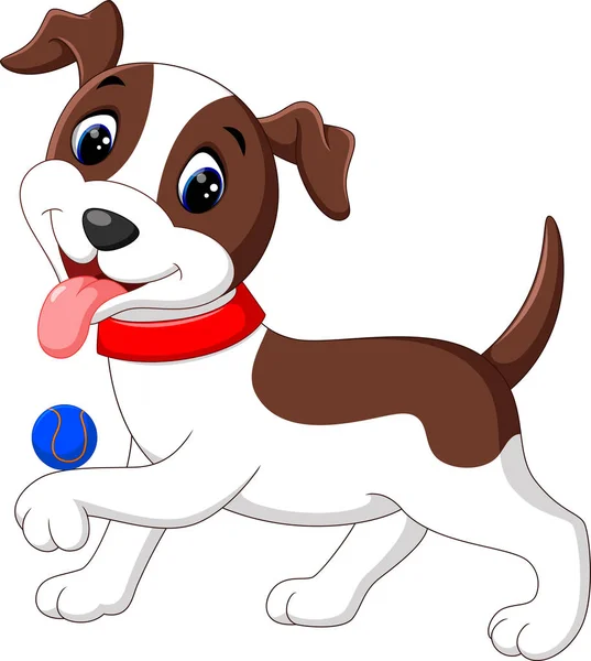 Desenhos animados bonito cão —  Vetores de Stock