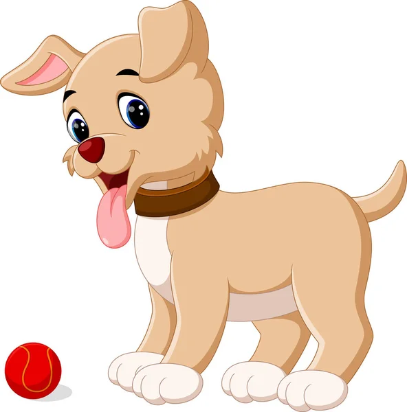 Cute dog cartoon — Stock Vector