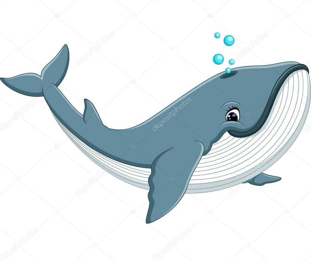 Illustration of Cute whale cartoon Stock Vector Image by ...