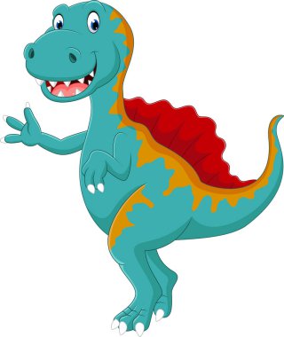 cute dinosaur Spinosaurus clipart