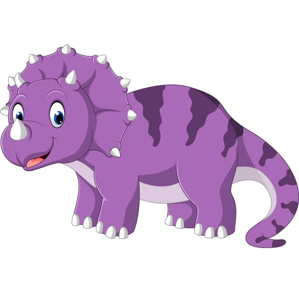 Ładny triceratopsa kreskówka — Wektor stockowy