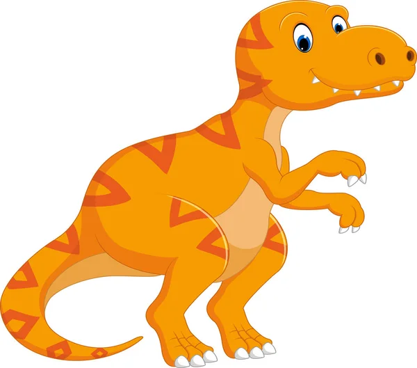 Söt tyrannosaurus cartoon — Stock vektor