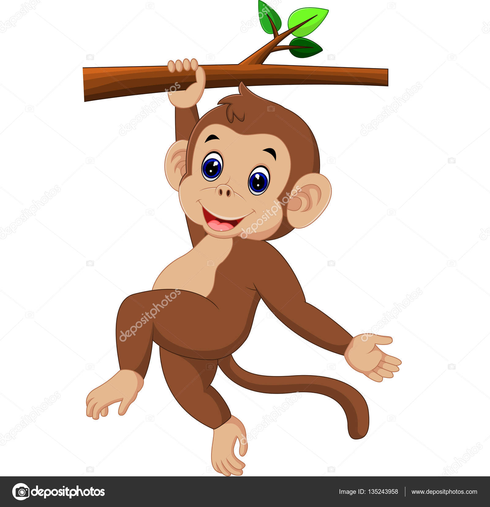 Desenho de macaco bonito