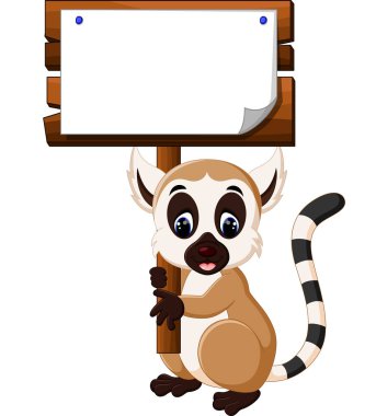 yakışıklı lemur karikatür