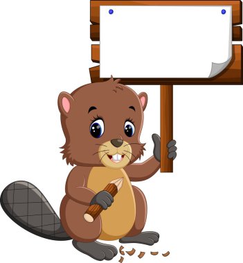 Sevimli çizgi kunduz