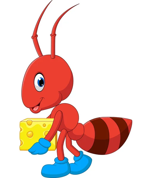 Illustrazione di Carino formica cartone animato — Vettoriale Stock