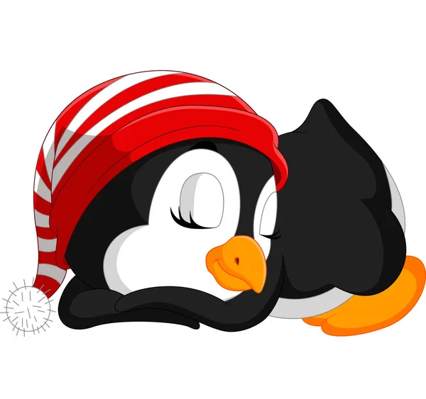 Aranyos pingvin rajzfilm — Stock Vector