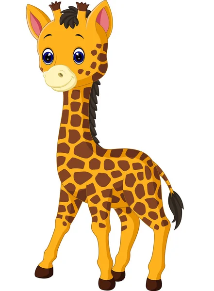 Cute giraffe cartoon — Stock Vector