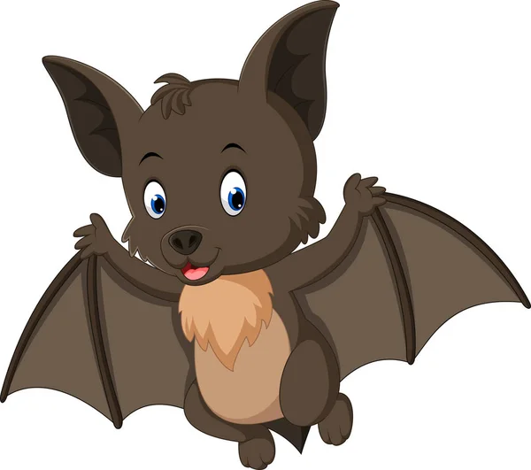 Bat rajzfilm repülő — Stock Vector