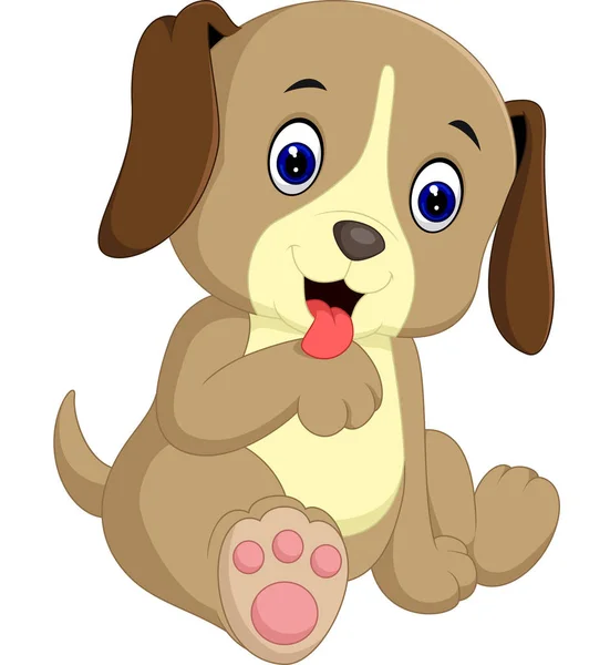 Leuke hond cartoon — Stockvector