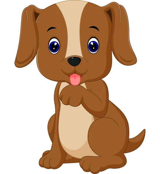 Carino cane cartone animato — Vettoriale Stock