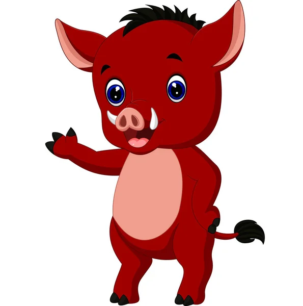 Netter Cartoon-Warzenschwein — Stockvektor