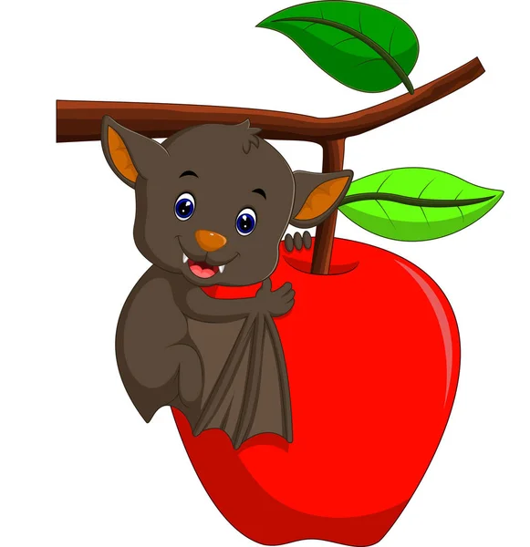 Sleeping bat on the tree — Stock Vector © Lillllia 1691745