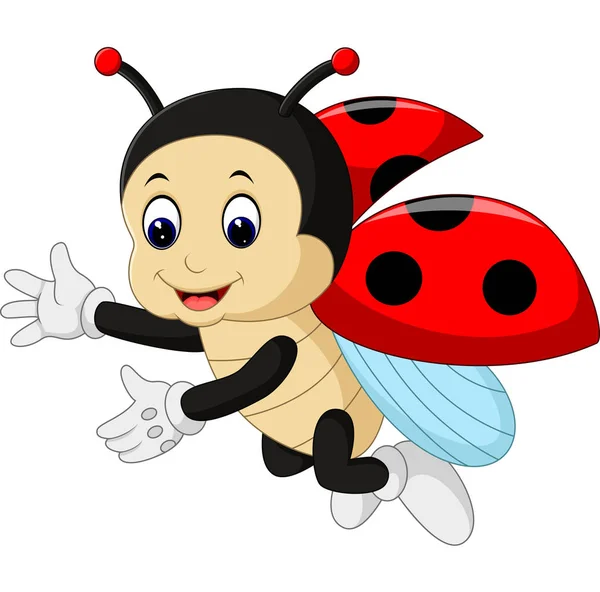 Cute ladybug cartoon — Stock Vector
