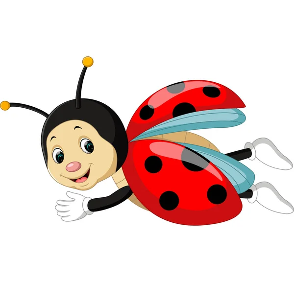 Cute Ladybug cartoon — Stock Vector