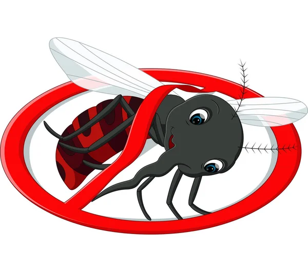 Ravasz-szúnyog rajzfilm — Stock Vector