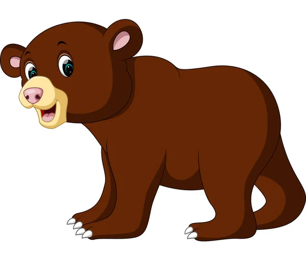 Cartoon funny bear — Stock Vector