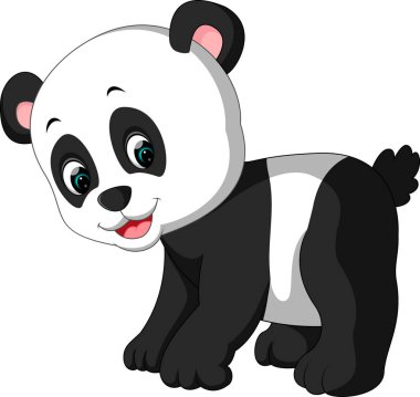 sevimli panda çizgi film