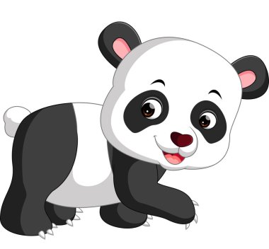 sevimli panda çizgi film