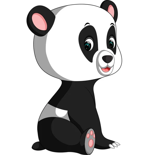 Mignon panda dessin animé — Image vectorielle