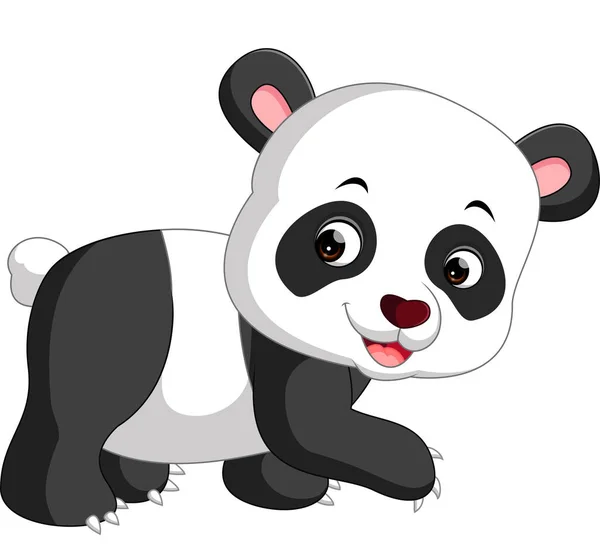 Desenhos animados bonito panda —  Vetores de Stock