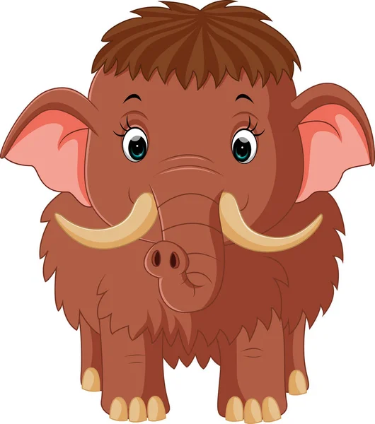 Cute mammoth cartoon — Stock Vector