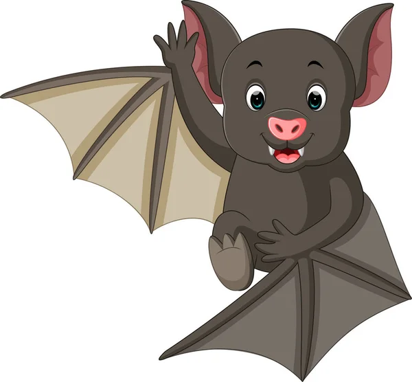 Cute bat cartoon Stock Illustration by