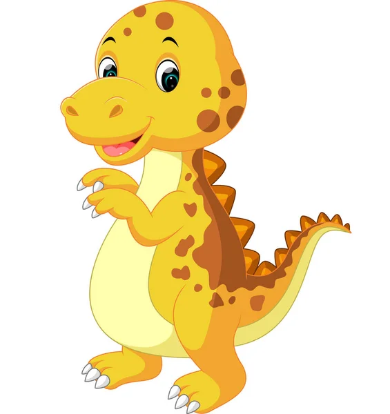 Roztomilé dítě dinosaurus cartoon — Stockový vektor