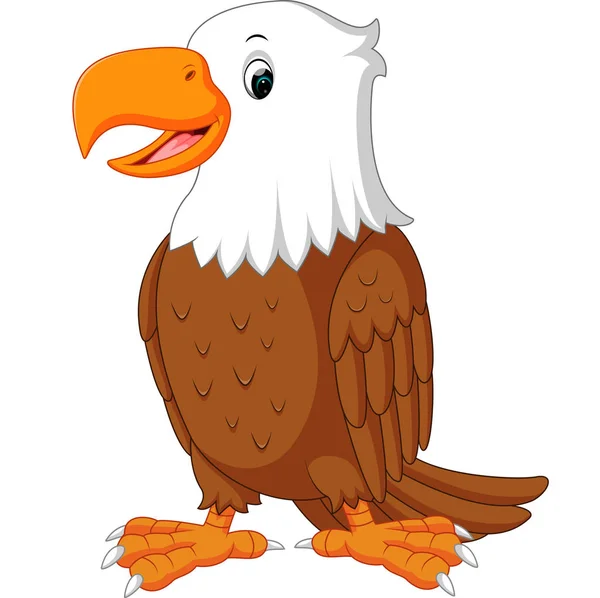 Schattig eagle cartoon — Stockvector