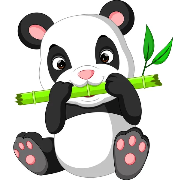 Rajzfilm aranyos panda — Stock Vector