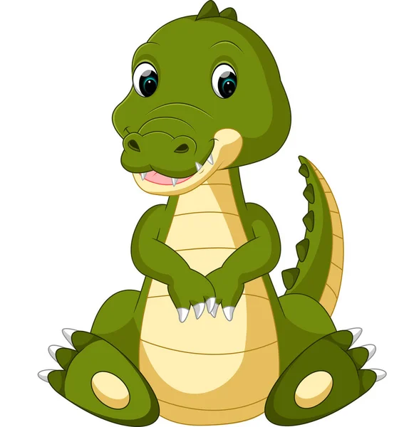 Крокодила милі мультфільми — стоковий вектор