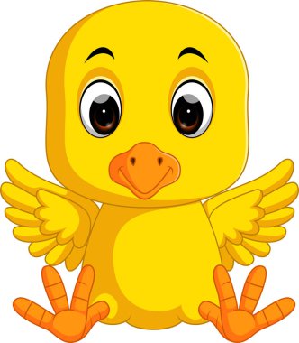 sevimli tavuk çizgi film