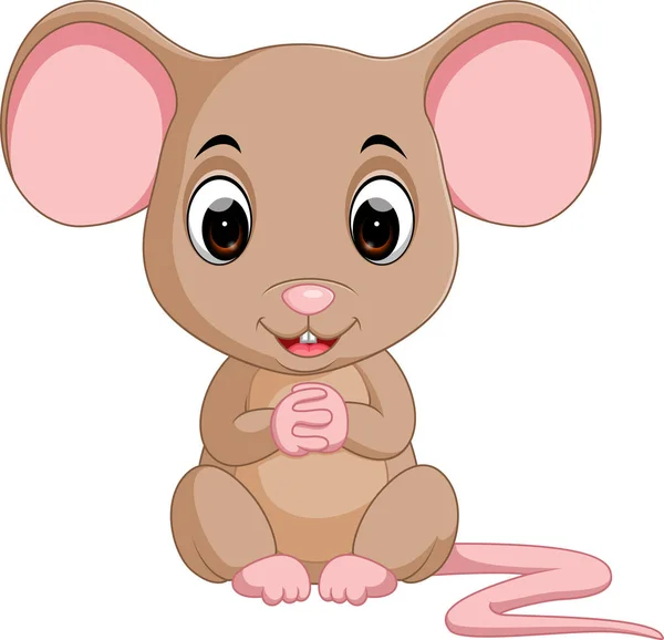 Carino cartone animato del mouse — Vettoriale Stock