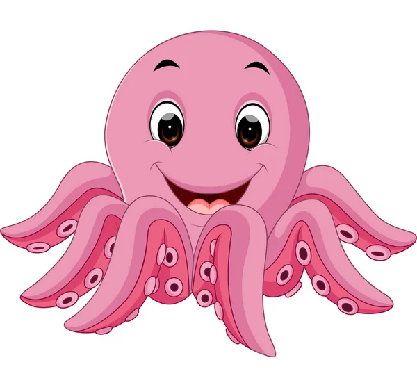 Cute Octopus cartoon — Stock Vector