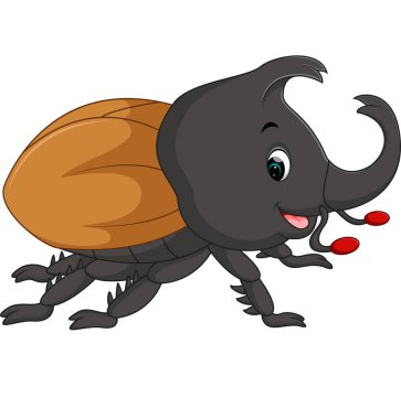 Çizgi film stag beetle